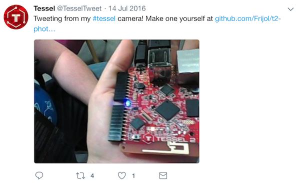 Tessel tweet